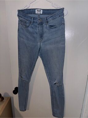 Levi's Light Blue Ripped Skinny Jeans